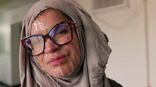 Wanita Berhijab Cosplay Dihardcore Wajahnya Oleh Bule Milf Amerika